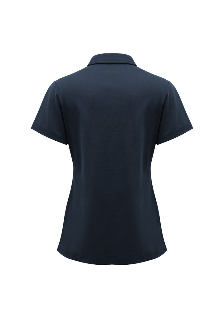 Womens Lotus Short Sleeve Polo - Navy ||SRC=https://cdn.fashionbizapps.nz/honeybee/images/P515LS_Product_Navy_02_oqn8Enh.jpg