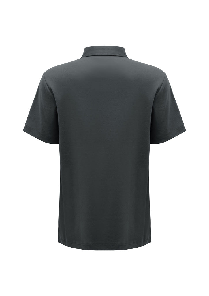 Mens Lotus Short Sleeve Polo - Charcoal ||SRC=https://cdn.fashionbizapps.nz/honeybee/images/P515MS_Product_Charcoal_02_5u6MdJ1.jpg