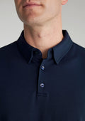 Mens Lotus Short Sleeve Polo ||SRC=https://cdn.fashionbizapps.nz/honeybee/images/P515MS_Talent_Navy_03_TG6tj7e.jpg