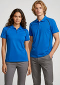 Womens Cyber Short Sleeve Polo ||SRC=https://cdn.fashionbizapps.nz/honeybee/images/P604LS_Talent_Royal_Silver_01_R.jpg