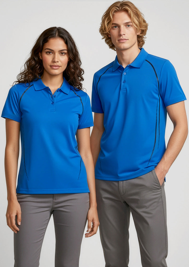 Womens Cyber Short Sleeve Polo ||SRC=https://cdn.fashionbizapps.nz/honeybee/images/P604LS_Talent_Royal_Silver_01_R.jpg