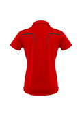 Womens Cyber Short Sleeve Polo - Red/Silver ||SRC=https://cdn.fashionbizapps.nz/honeybee/images/P604LS_bProduct_Red_Silver_02_ZpZVxpX.jpg