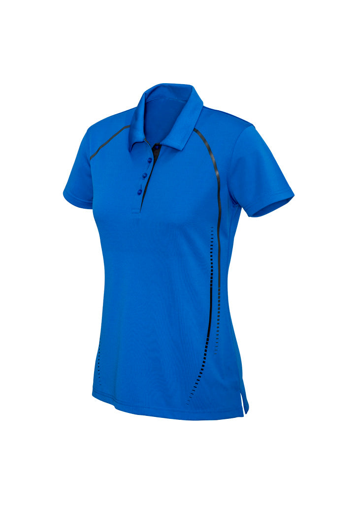 Womens Cyber Short Sleeve Polo - Royal/Silver ||SRC=https://cdn.fashionbizapps.nz/honeybee/images/P604LS_bProduct_Royal_Silver_01_a4YCbQy.jpg
