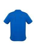 Mens Cyber Short Sleeve Polo - Royal/Silver ||SRC=https://cdn.fashionbizapps.nz/honeybee/images/P604MS_bProduct_Royal_Silver_02_KcHrKpM.jpg
