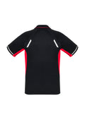 Kids Renegade Short Sleeve Polo - Black/Red/Silver ||SRC=https://cdn.fashionbizapps.nz/honeybee/images/P700KS_bProduct_Black_Red_Silver_02_OXKWJDm.jpg