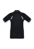 Kids Renegade Short Sleeve Polo - Black/White/Silver ||SRC=https://cdn.fashionbizapps.nz/honeybee/images/P700KS_bProduct_Black_White_Silver_02_vqpgZlQ.jpg