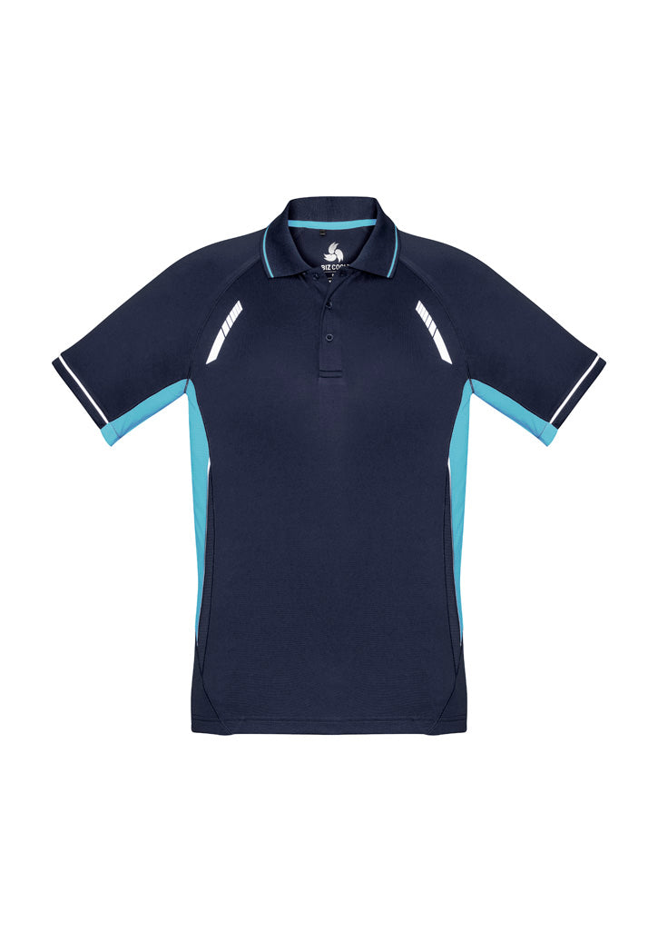 Kids Renegade Short Sleeve Polo - Navy/Sky/Silver ||SRC=https://cdn.fashionbizapps.nz/honeybee/images/P700KS_bProduct_Navy_Sky_Silver_01_obmkMYi.jpg
