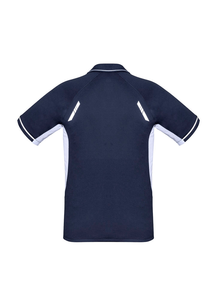 Kids Renegade Short Sleeve Polo - Navy/White/Silver ||SRC=https://cdn.fashionbizapps.nz/honeybee/images/P700KS_bProduct_Navy_White_Silver_02_HTaJ0sD.jpg