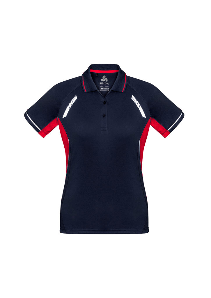 Womens Renegade Short Sleeve Polo - Navy/Red/Silver ||SRC=https://cdn.fashionbizapps.nz/honeybee/images/P700LS_bProduct_Navy_Red_Silver_01_wPsaOb4.jpg