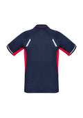 Mens Renegade Short Sleeve Polo - Navy/Red/Silver ||SRC=https://cdn.fashionbizapps.nz/honeybee/images/P700MS_bProduct_Navy_Red_Silver_02_UdMleuB.jpg