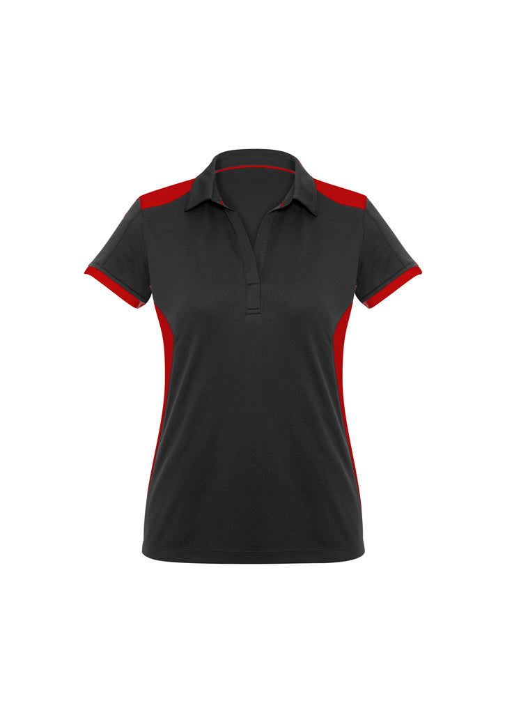 Womens Rival Short Sleeve Polo - Black/Red ||SRC=https://cdn.fashionbizapps.nz/honeybee/images/P705LS_bProduct_Black_Red_01_N3MBCHn.jpg