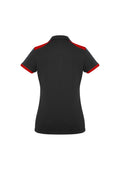 Womens Rival Short Sleeve Polo - Black/Red ||SRC=https://cdn.fashionbizapps.nz/honeybee/images/P705LS_bProduct_Black_Red_02_N3rw7Ls.jpg