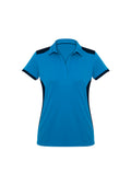 Womens Rival Short Sleeve Polo - Cyan/Navy ||SRC=https://cdn.fashionbizapps.nz/honeybee/images/P705LS_bProduct_Cyan_Navy_01_gZntFxn.jpg