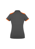 Womens Rival Short Sleeve Polo - Grey/Orange ||SRC=https://cdn.fashionbizapps.nz/honeybee/images/P705LS_bProduct_Grey_Orange_02_FNCa28J.jpg