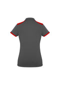 Womens Rival Short Sleeve Polo - Grey/Red ||SRC=https://cdn.fashionbizapps.nz/honeybee/images/P705LS_bProduct_Grey_Red_02_YDExhNh.jpg