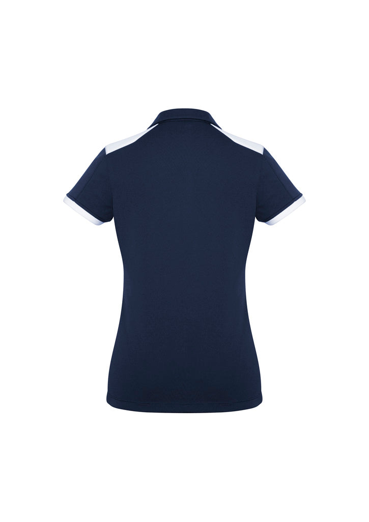 Womens Rival Short Sleeve Polo - Navy/White ||SRC=https://cdn.fashionbizapps.nz/honeybee/images/P705LS_bProduct_Navy_White_02_BqxMDlH.jpg