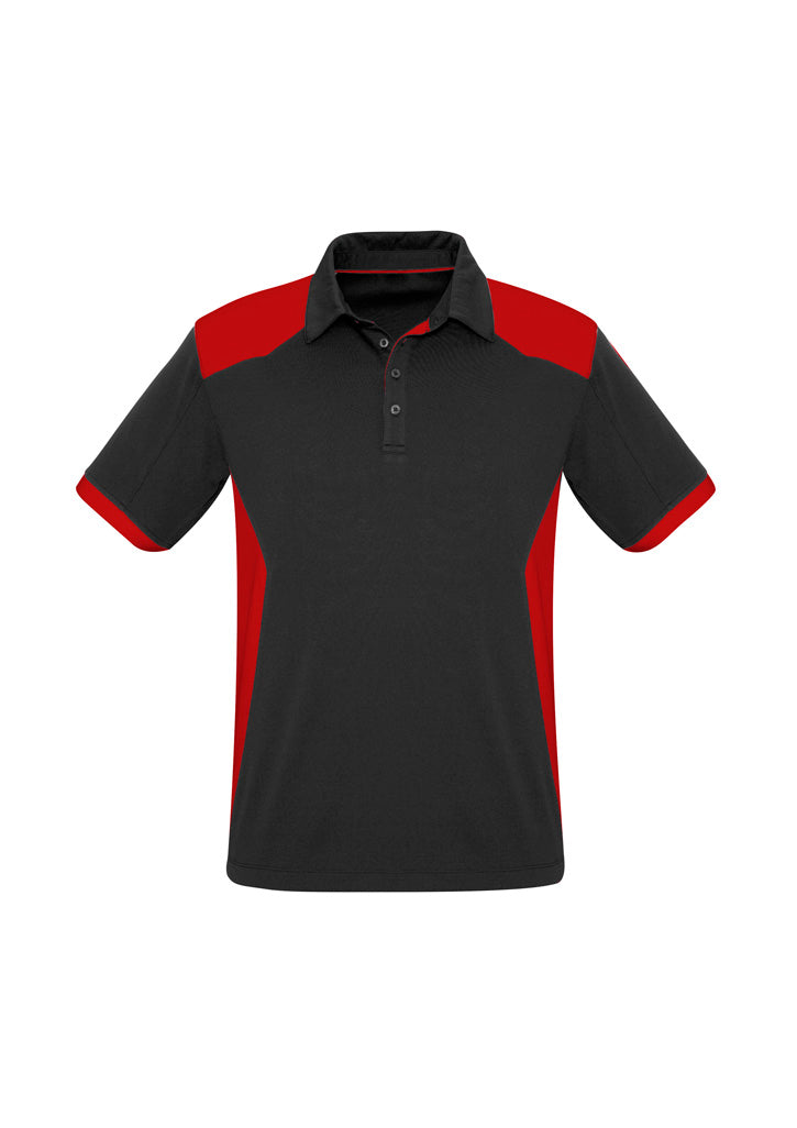 Mens Rival Short Sleeve Polo - Black/Red ||SRC=https://cdn.fashionbizapps.nz/honeybee/images/P705MS_bProduct_Black_Red_01_Ju0xFS0.jpg