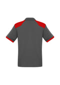 Mens Rival Short Sleeve Polo - Grey/Red ||SRC=https://cdn.fashionbizapps.nz/honeybee/images/P705MS_bProduct_Grey_Red_02_Y44klPy.jpg