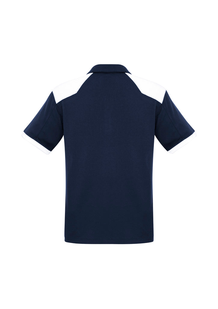 Mens Rival Short Sleeve Polo - Navy/White ||SRC=https://cdn.fashionbizapps.nz/honeybee/images/P705MS_bProduct_Navy_White_02_itq3sSW.jpg