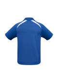 Mens Splice Short Sleeve Polo - Royal/White ||SRC=https://cdn.fashionbizapps.nz/honeybee/images/P7700_bProduct_Royal_White_02_h8WeP5t.jpg