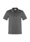 Mens Aero Short Sleeve Polo - Black Marle ||SRC=https://cdn.fashionbizapps.nz/honeybee/images/P815MS_Product_Black_01.jpg