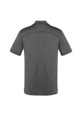 Mens Aero Short Sleeve Polo - Black Marle ||SRC=https://cdn.fashionbizapps.nz/honeybee/images/P815MS_Product_Black_02.jpg
