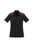 Womens Galaxy Short Sleeve Polo - Black/Red ||SRC=https://cdn.fashionbizapps.nz/honeybee/images/P900LS_bProduct_Black_Red_01_zMmHJbk.jpg