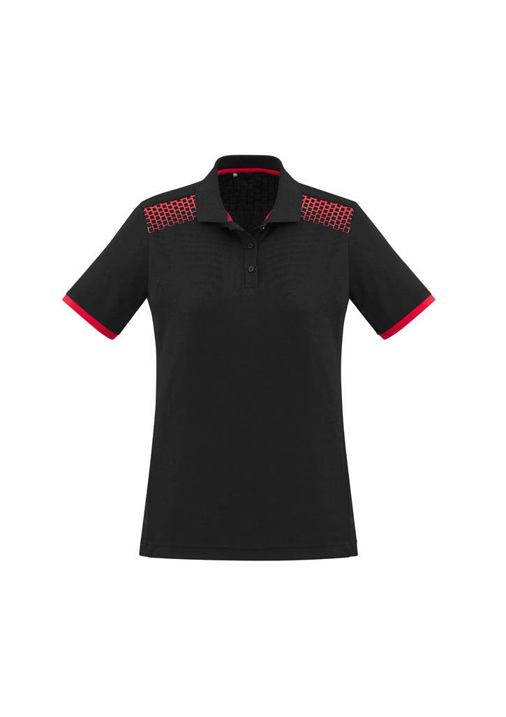 Womens Galaxy Short Sleeve Polo - Black/Red ||SRC=https://cdn.fashionbizapps.nz/honeybee/images/P900LS_bProduct_Black_Red_01_zMmHJbk.jpg