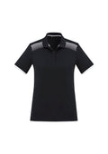 Womens Galaxy Short Sleeve Polo - Black/White ||SRC=https://cdn.fashionbizapps.nz/honeybee/images/P900LS_bProduct_Black_White_01_Y9Izm6S.jpg