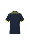 Womens Galaxy Short Sleeve Polo - Navy/Fluoro Yellow ||SRC=https://cdn.fashionbizapps.nz/honeybee/images/P900LS_bProduct_Navy_FluoroYellow_02_iUQAEZl.jpg