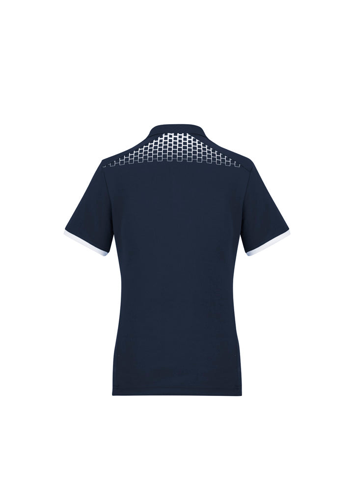Womens Galaxy Short Sleeve Polo - Navy/White ||SRC=https://cdn.fashionbizapps.nz/honeybee/images/P900LS_bProduct_Navy_White_02_jMEr4zf.jpg