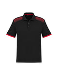 Mens Galaxy Short Sleeve Polo - Black/Red ||SRC=https://cdn.fashionbizapps.nz/honeybee/images/P900MS_bProduct_Black_Red_01_2iZt7jf.jpg