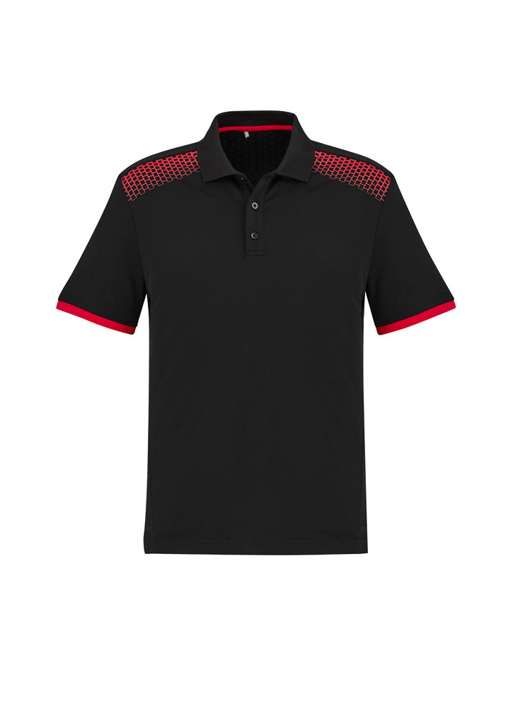 Mens Galaxy Short Sleeve Polo - Black/Red ||SRC=https://cdn.fashionbizapps.nz/honeybee/images/P900MS_bProduct_Black_Red_01_2iZt7jf.jpg
