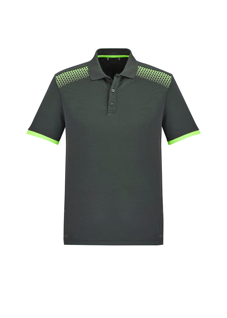Mens Galaxy Short Sleeve Polo - Grey/Fluoro Lime ||SRC=https://cdn.fashionbizapps.nz/honeybee/images/P900MS_bProduct_Grey_FluoroLime_01_3oQ2HBK.jpg