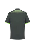 Mens Galaxy Short Sleeve Polo - Grey/Fluoro Lime ||SRC=https://cdn.fashionbizapps.nz/honeybee/images/P900MS_bProduct_Grey_FluoroLime_02_QDyP86U.jpg