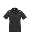 Womens Sonar Short Sleeve Polo - Black/White ||SRC=https://cdn.fashionbizapps.nz/honeybee/images/P901LS_bProduct_Black_White_01_YCbU8Ei.jpg