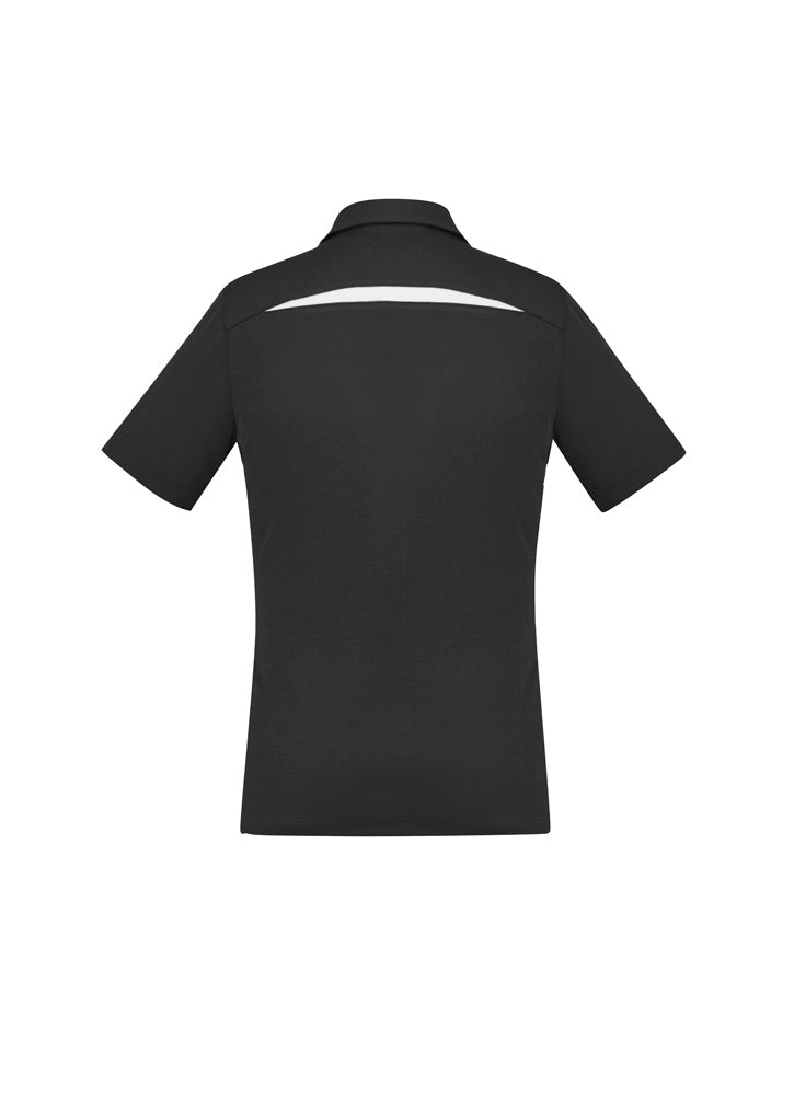 Womens Sonar Short Sleeve Polo - Black/White ||SRC=https://cdn.fashionbizapps.nz/honeybee/images/P901LS_bProduct_Black_White_02_NU0TCIz.jpg