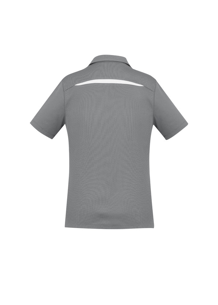 Womens Sonar Short Sleeve Polo - Silver/White ||SRC=https://cdn.fashionbizapps.nz/honeybee/images/P901LS_bProduct_Silver_White_02_VRliEra.jpg