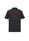 Mens Sonar Short Sleeve Polo - Black/Red ||SRC=https://cdn.fashionbizapps.nz/honeybee/images/P901MS_bProduct_Black_Red_02_K6kmyEd.jpg