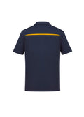 Mens Sonar Short Sleeve Polo - Navy/Gold ||SRC=https://cdn.fashionbizapps.nz/honeybee/images/P901MS_bProduct_Navy_Gold_02_MMyQ2RA.jpg