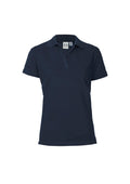 Womens Oceana Short Sleeve Polo - Navy ||SRC=https://cdn.fashionbizapps.nz/honeybee/images/P9025_bProduct_Navy_01_QZhWTSm.jpg