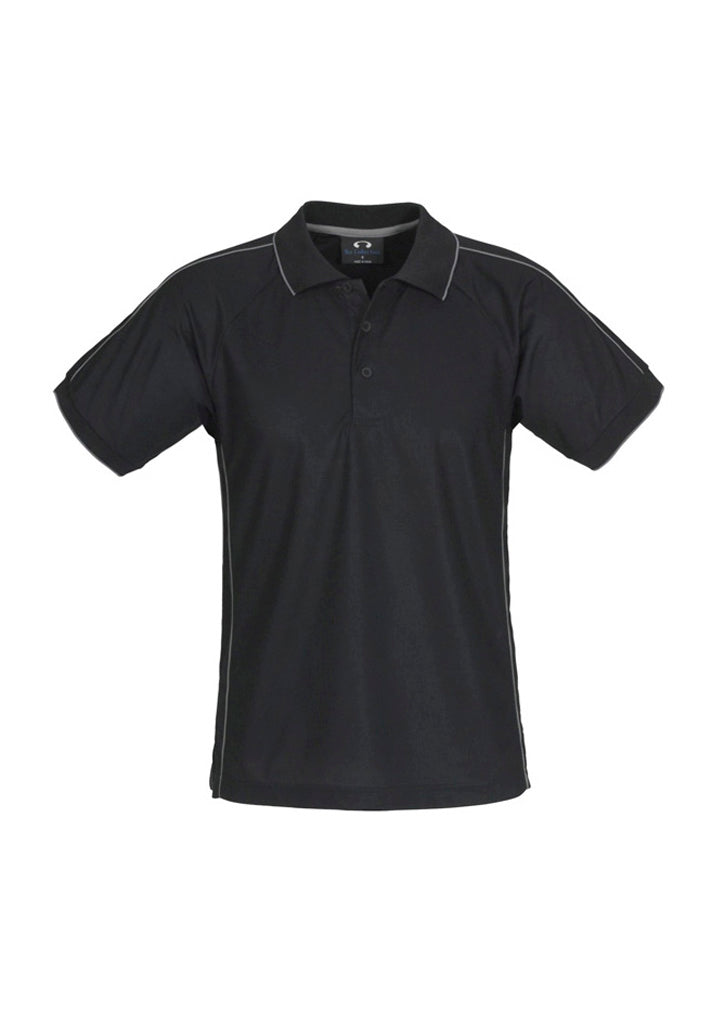 Mens Resort Short Sleeve Polo - Black/Charcoal ||SRC=https://cdn.fashionbizapps.nz/honeybee/images/P9900_bProduct_Black_Charcoal_01_kOIA7HH.jpg