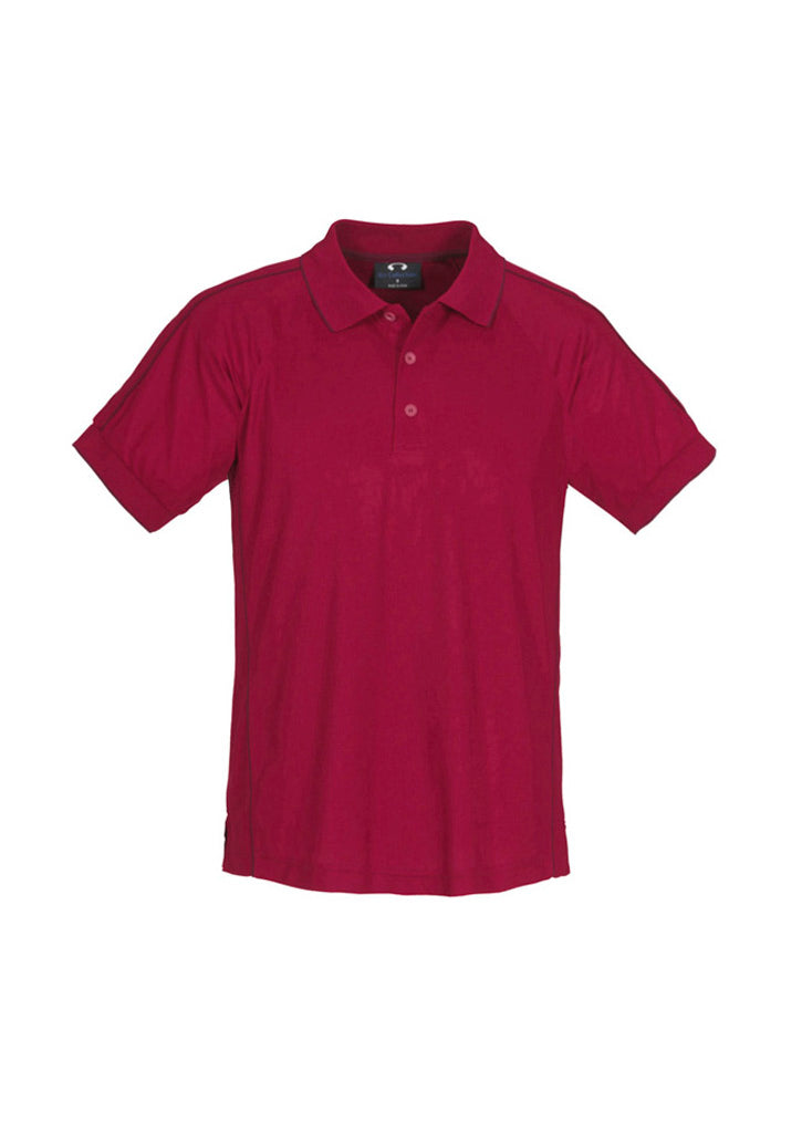 Mens Resort Short Sleeve Polo - Cherry/Maroon ||SRC=https://cdn.fashionbizapps.nz/honeybee/images/P9900_bProduct_Cherry_Maroon_01_GTxXFOa.jpg