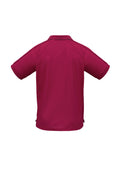 Mens Resort Short Sleeve Polo - Cherry/Maroon ||SRC=https://cdn.fashionbizapps.nz/honeybee/images/P9900_bProduct_Cherry_Maroon_02_ahHxKb6.jpg