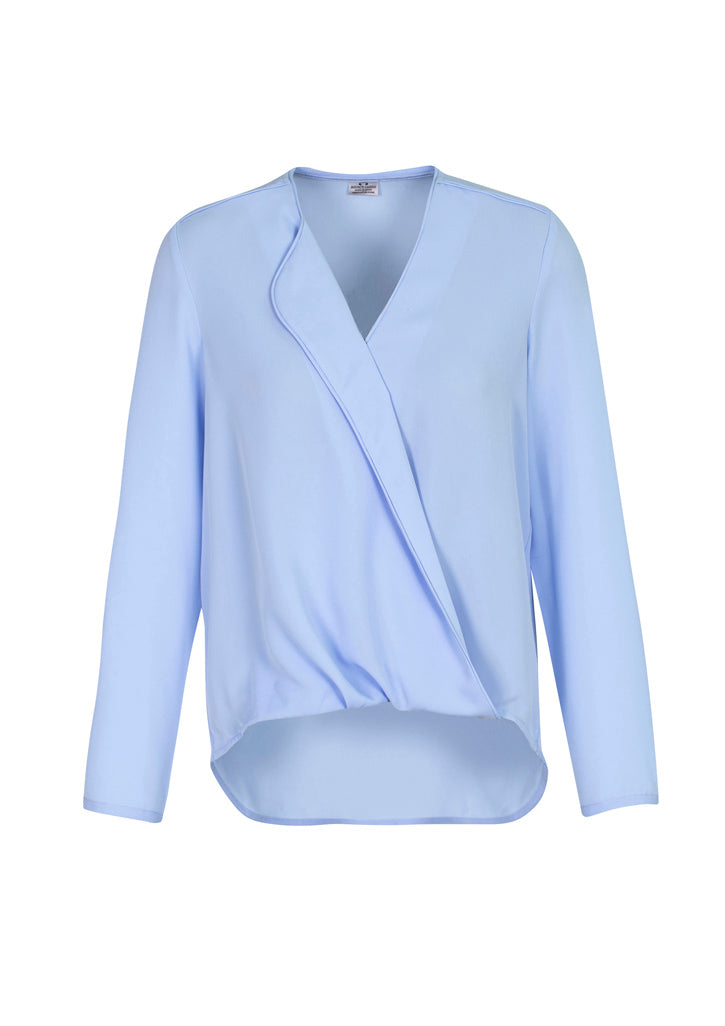 Womens Lily Hi-Lo Blouse - Ice Blue ||SRC=https://cdn.fashionbizapps.nz/honeybee/products/management/data/images/product/725x1026/S014LL_IceBlue_F_o9JFRpd.jpg