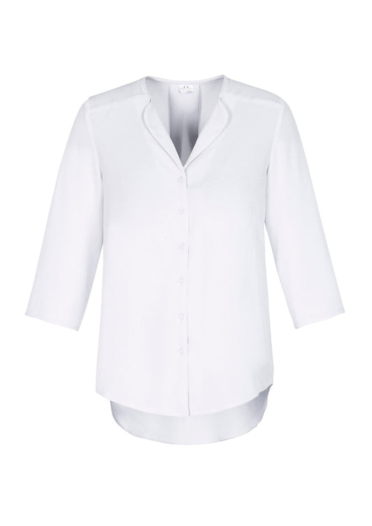 Womens Lily Longline Blouse ||SRC=https://cdn.fashionbizapps.nz/honeybee/images/S015LT_White_F_yqbLDPV.jpg