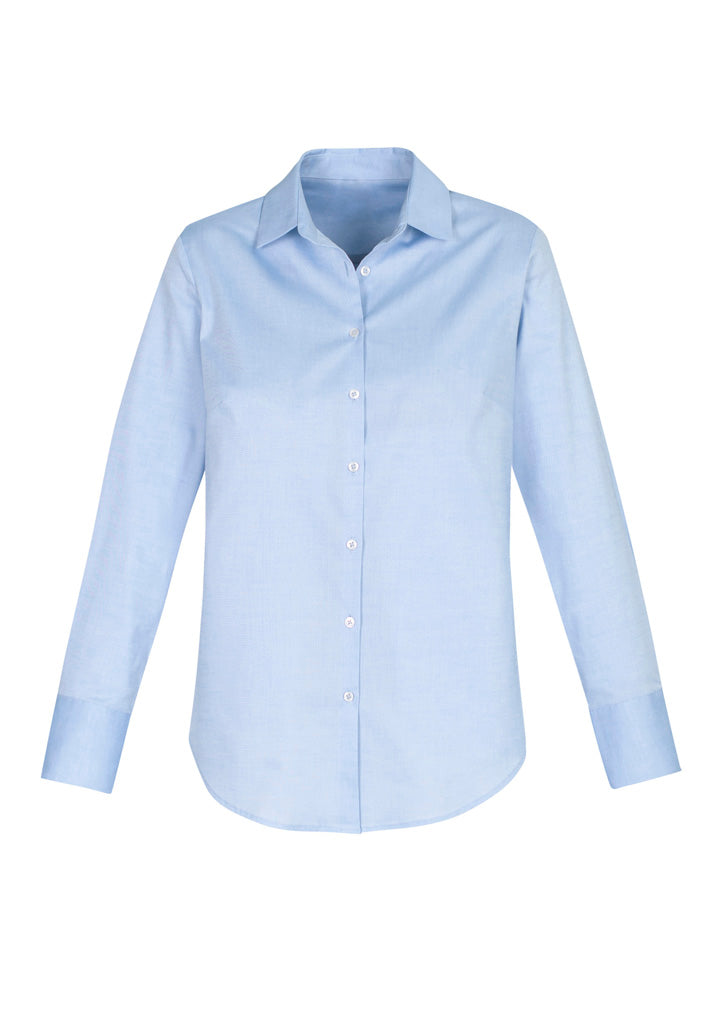 Womens Camden Long Sleeve Shirt - Blue ||SRC=https://cdn.fashionbizapps.nz/honeybee/images/S016LL_bProduct_Blue_01_cbJJsEL.jpg