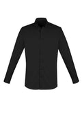 Mens Camden Long Sleeve Shirt - Black ||SRC=https://cdn.fashionbizapps.nz/honeybee/images/S016ML_bProduct_Black_01_uSfzDgE.jpg