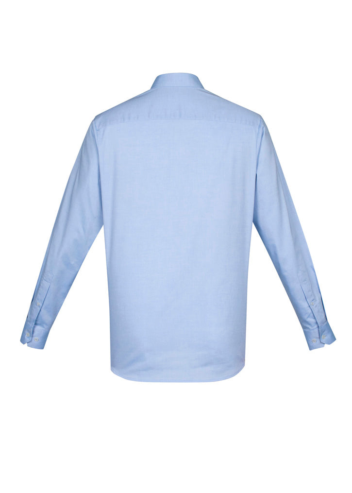 Mens Camden Long Sleeve Shirt - Blue ||SRC=https://cdn.fashionbizapps.nz/honeybee/images/S016ML_bProduct_Blue_02_xwppRFj.jpg