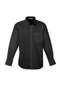 Mens Base Long Sleeve Shirt - Black ||SRC=https://cdn.fashionbizapps.nz/honeybee/images/S10510_bProduct_Black_01_6qUGU9N.jpg